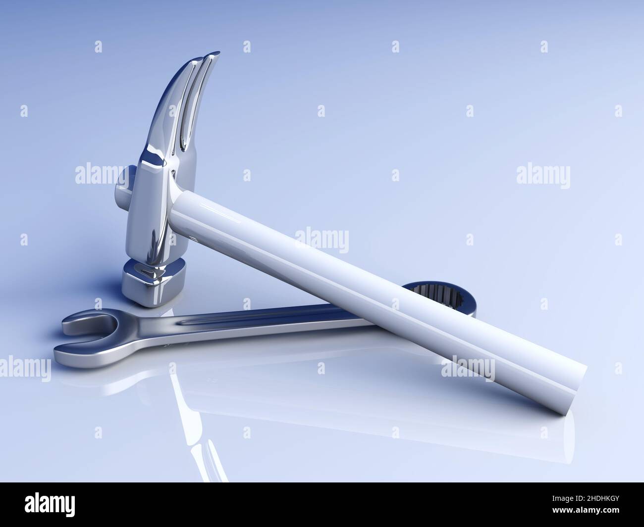 adjustable wrench, claw hammer, adjustable wrenchs, claw hammers Stock