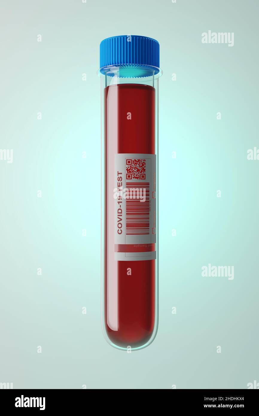blood sample, blood test, qr code, blood samples, blood tests Stock