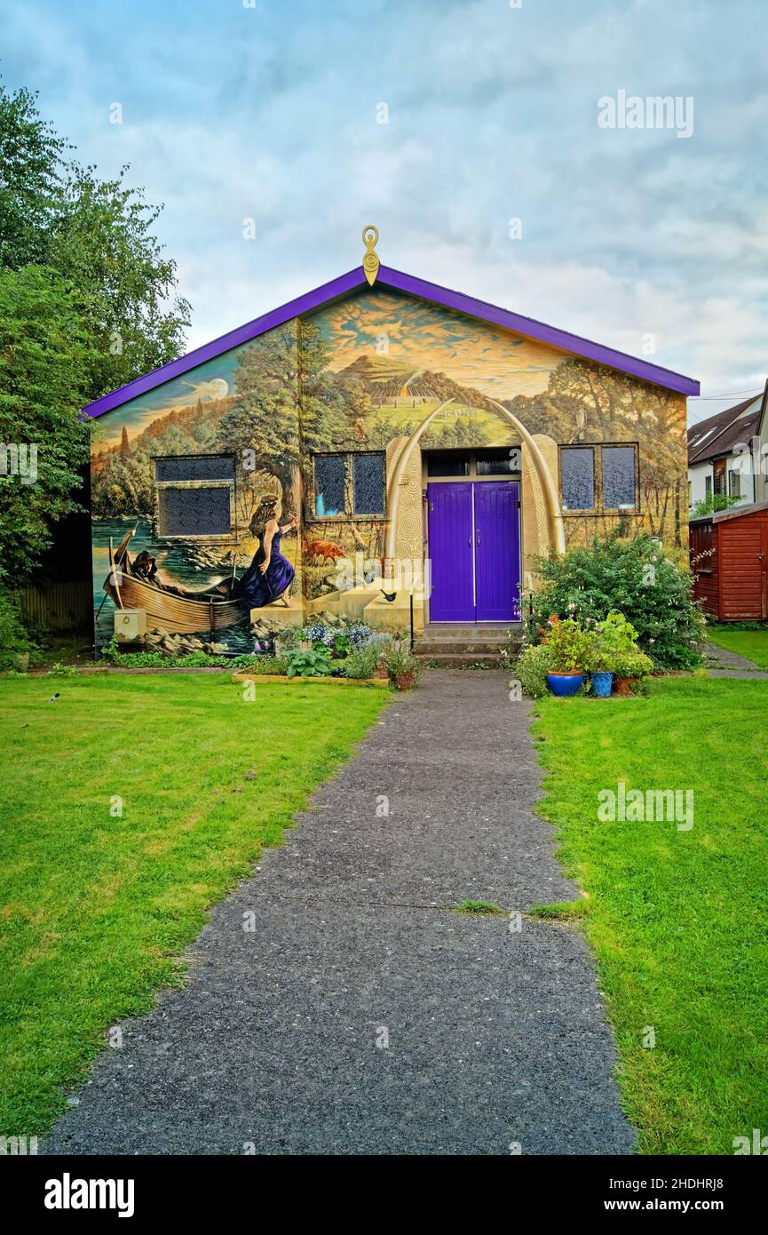 UK, Somerset, Glastonbury Goddess Temple, The Goddess Hall Stock Photo -  Alamy