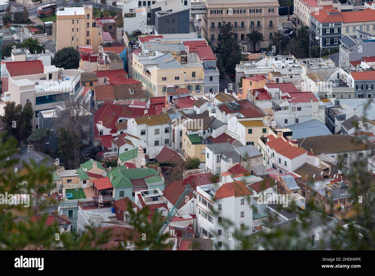 Gibraltar, United Kingdom - December 10, 2021: General view of the city of Gibraltar Stock Photo
