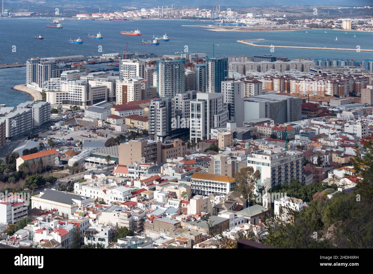 Gibraltar, United Kingdom - December 10, 2021: General view of the city of Gibraltar Stock Photo