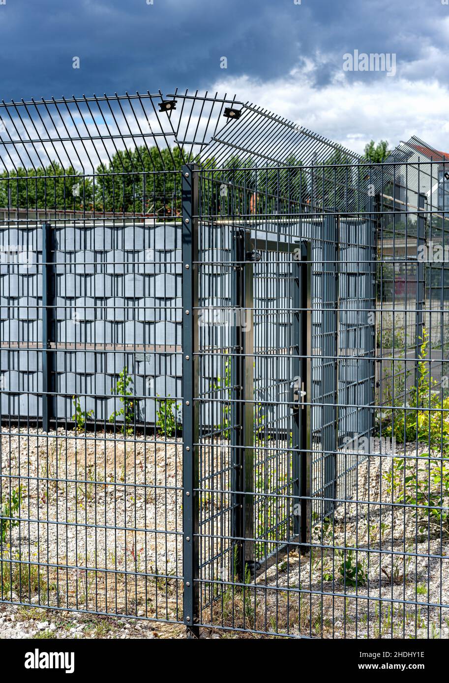 fenced, locked, security fence, fenceds, lockeds, security fences Stock Photo
