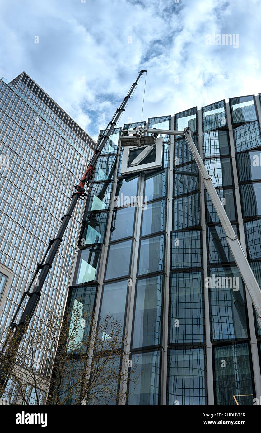 office building, deutsche bank, office buildings, service building ...