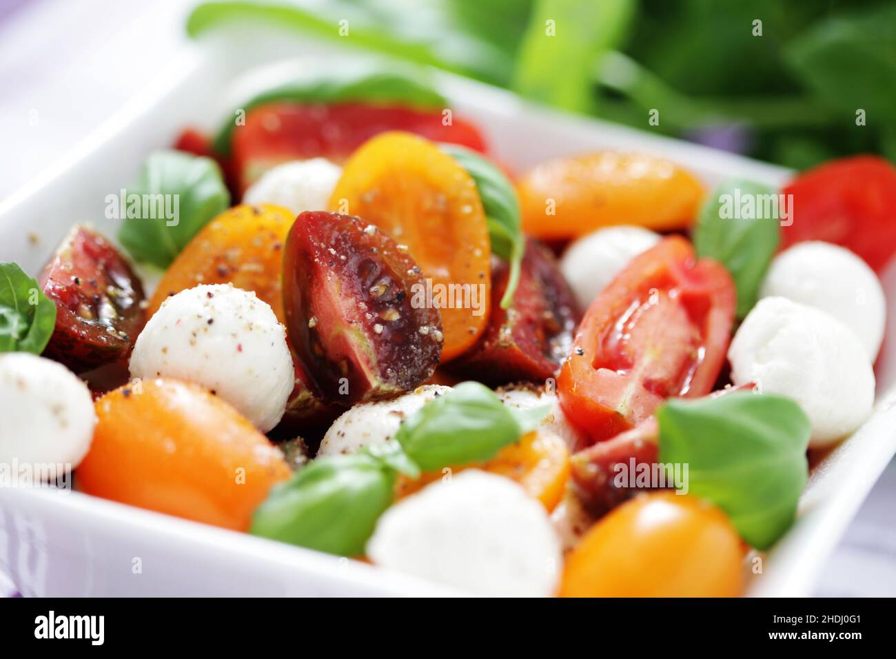 salad, tomato salad, low fat, salads, tomato salads Stock Photo