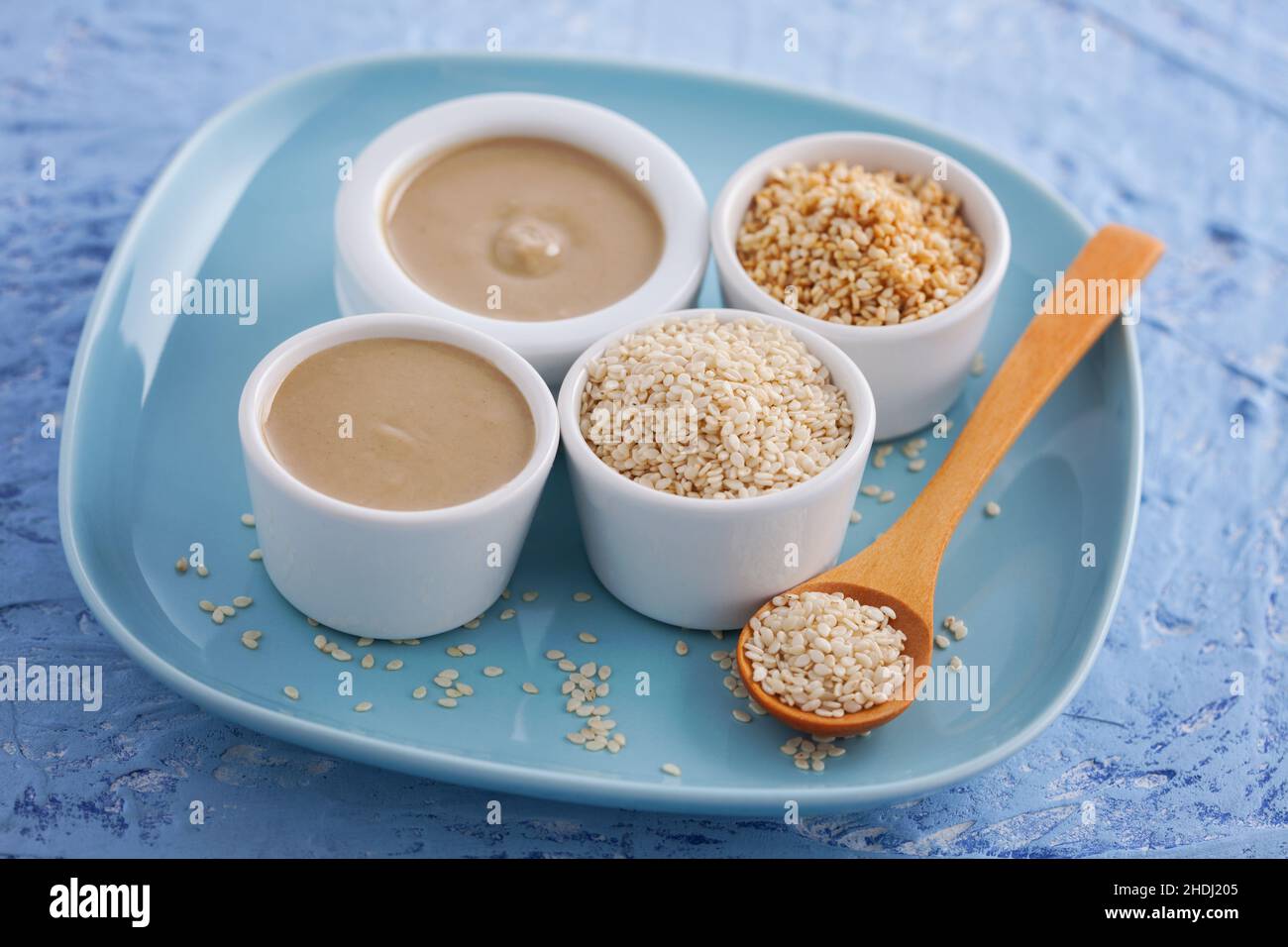 arab cuisine, Tahini, sesame paste, arab cuisines, arab food Stock