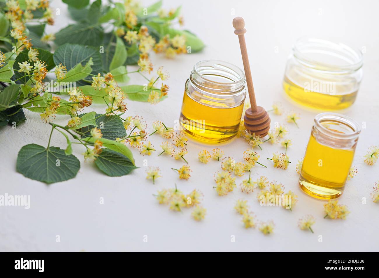 honey, limeblossom honey, honeys Stock Photo Alamy