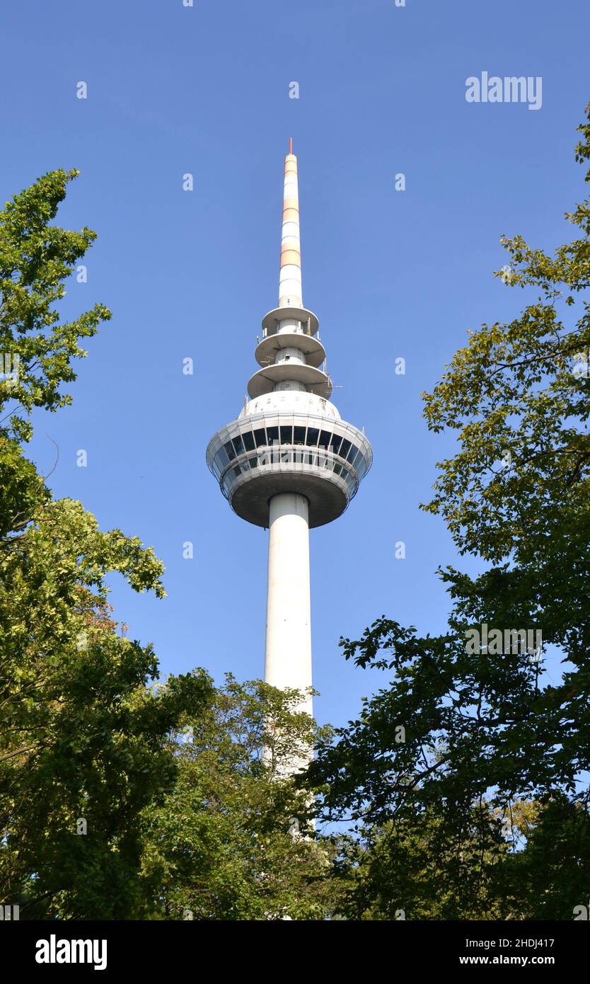 television tower, mannheim, television towers, mannheims Stock Photo