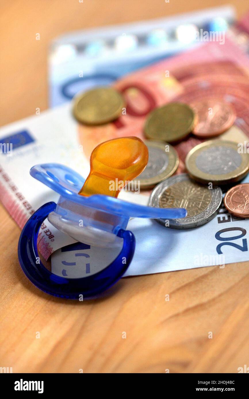 cost, cash, pacifier, children allowance, costs, cashs, pacifiers