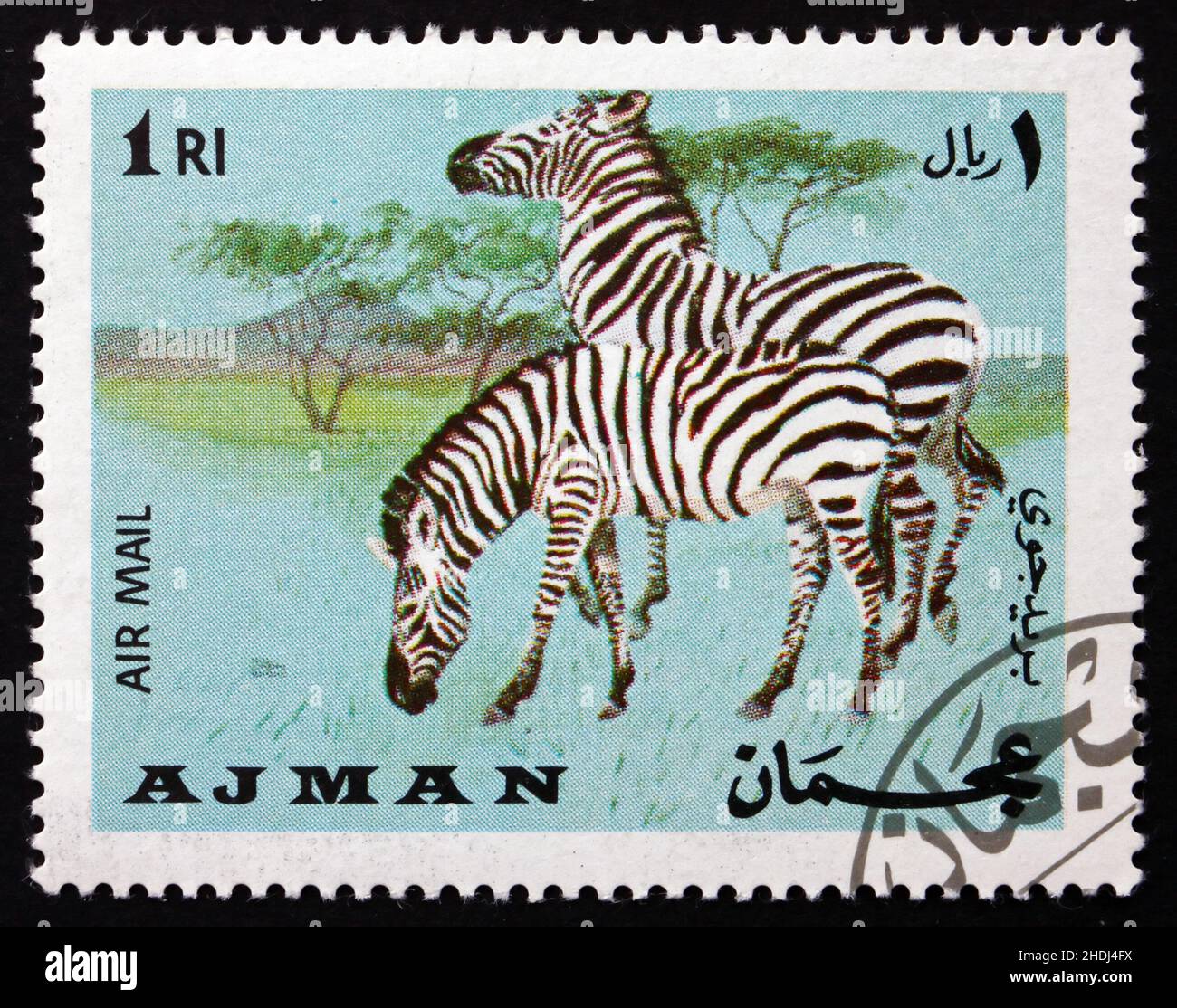 AJMAN 1969 FAUNA/WILD ANIMALS SET OF 6 STAMPS MNH