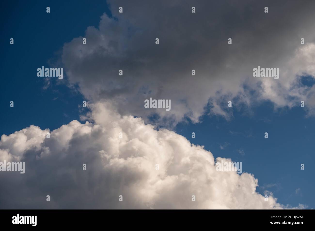 White clouds cumulus floating on blue sky for backgrounds concept Stock ...