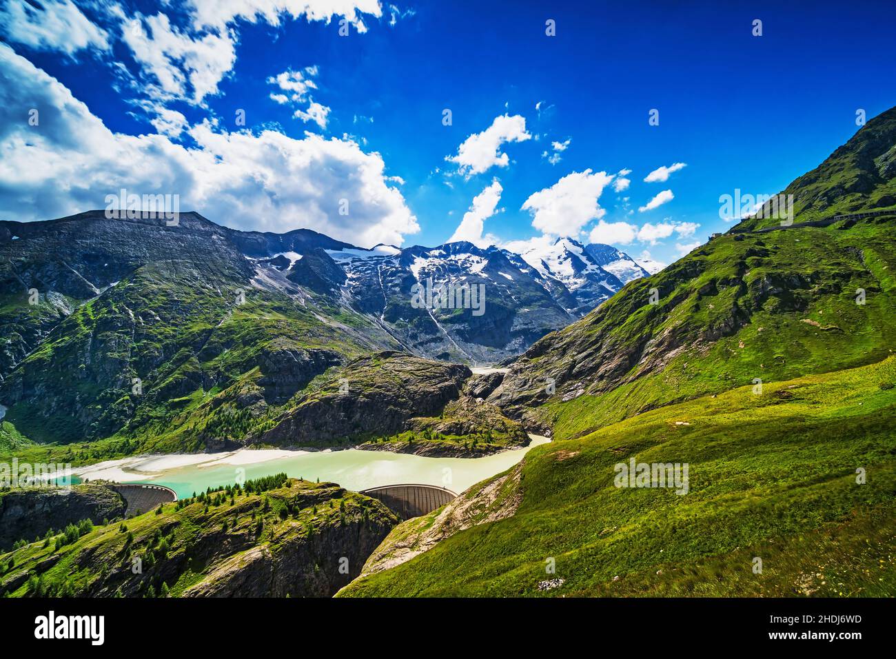 european alps, reservoir, hohe tauern, kaprun, reservoirs, hohe tauerns, kapruns Stock Photo