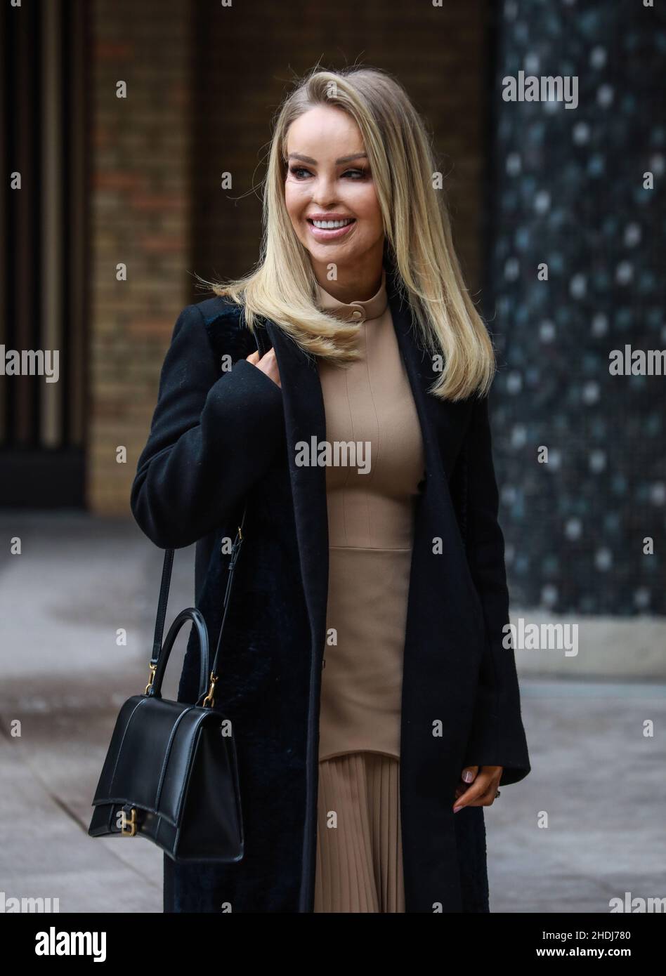 Katie Piper seen outside ITV Studios as she is back on Loose Women days