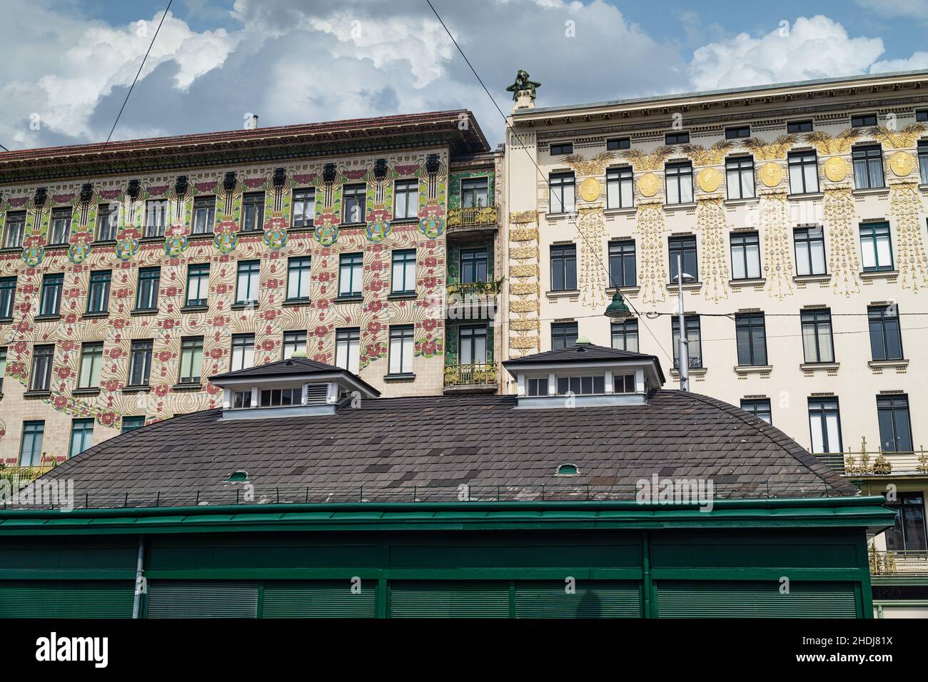 Majolikahaus Left Vienna Line Stock Photo Alamy