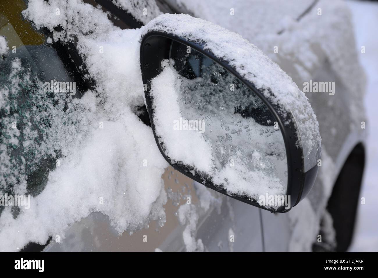 car, frozen, side view mirror, cars, frozens, sideview mirrors Stock Photo Alamy