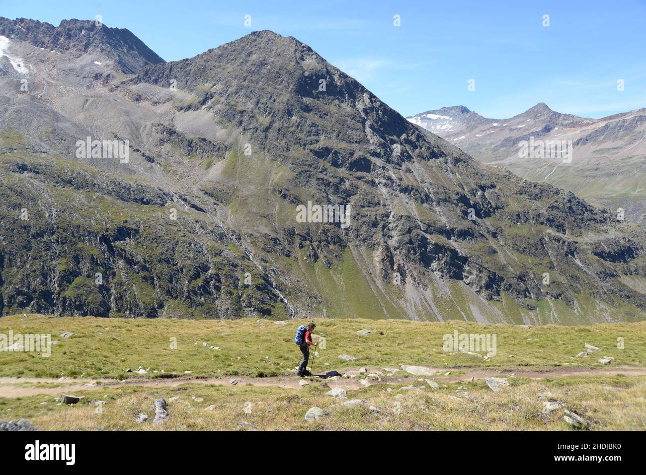 obergurgl, mountain hike, hohe mut, hangerer, obergurgls Stock Photo