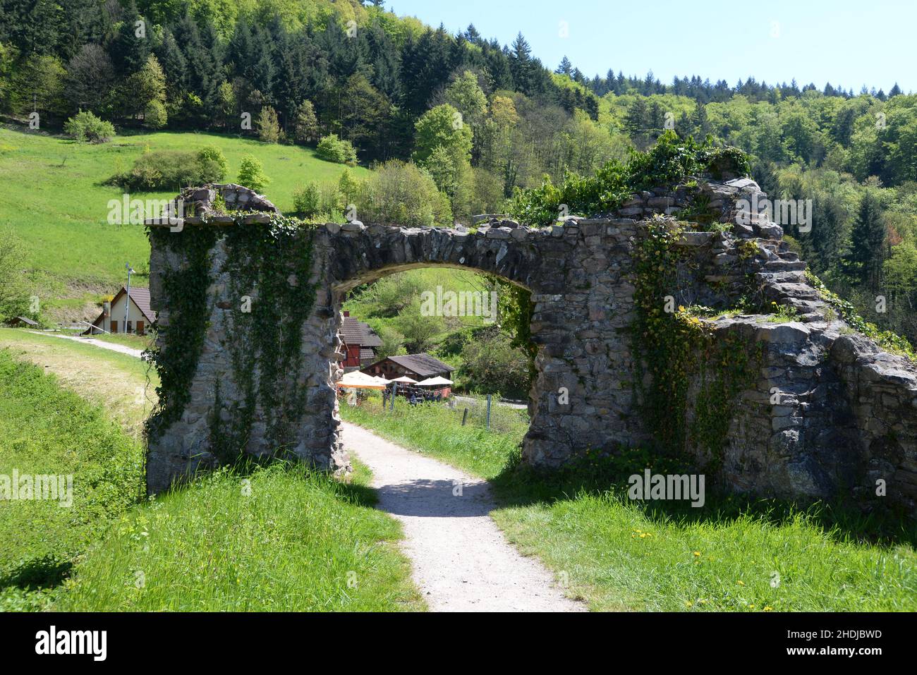 gate, archway, schauenburg, gates, archways Stock Photo