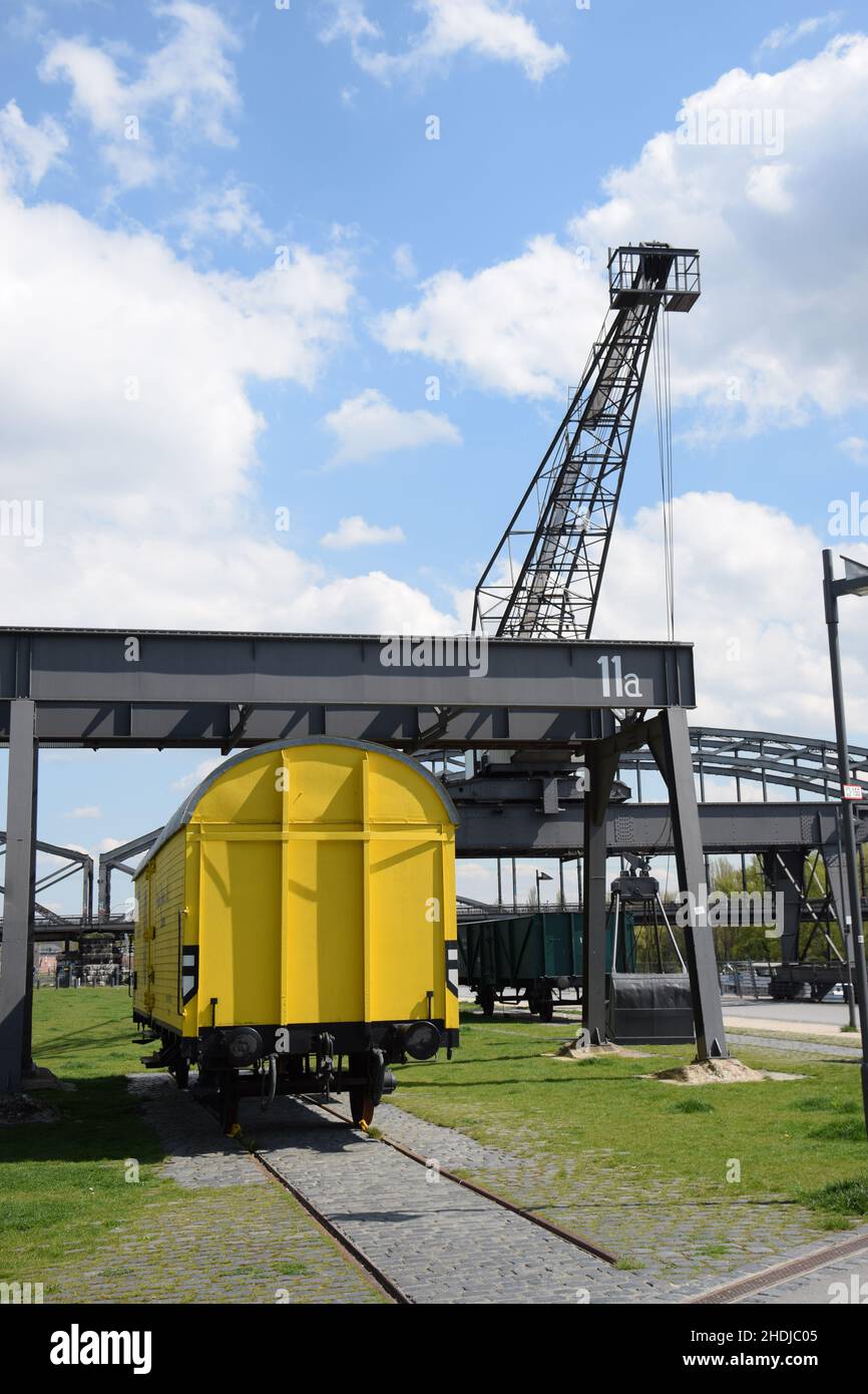 crane, railroad car, cranes, railroad cars Stock Photo Alamy