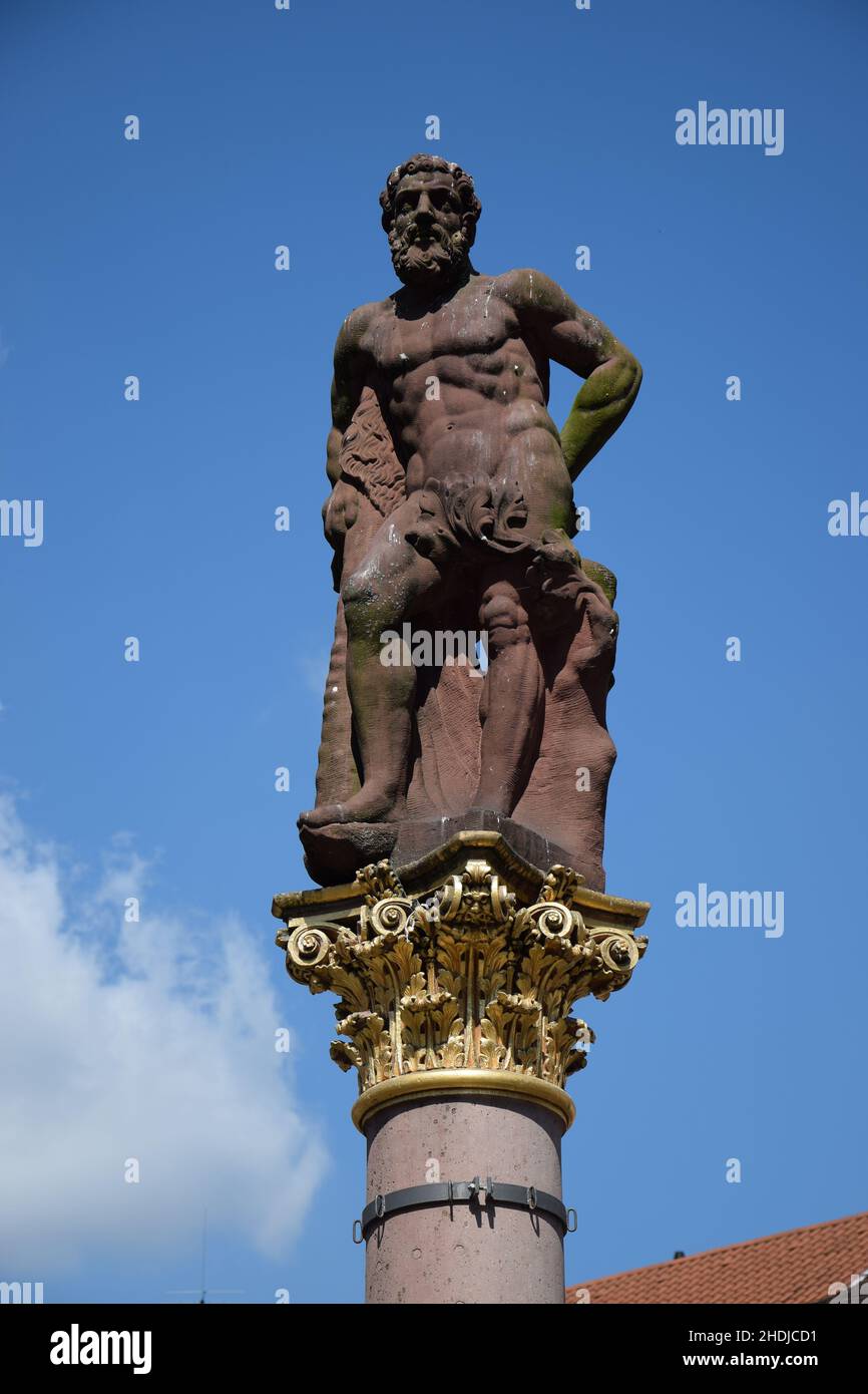 Market square with the hercules fountain hi-res stock photography and ...