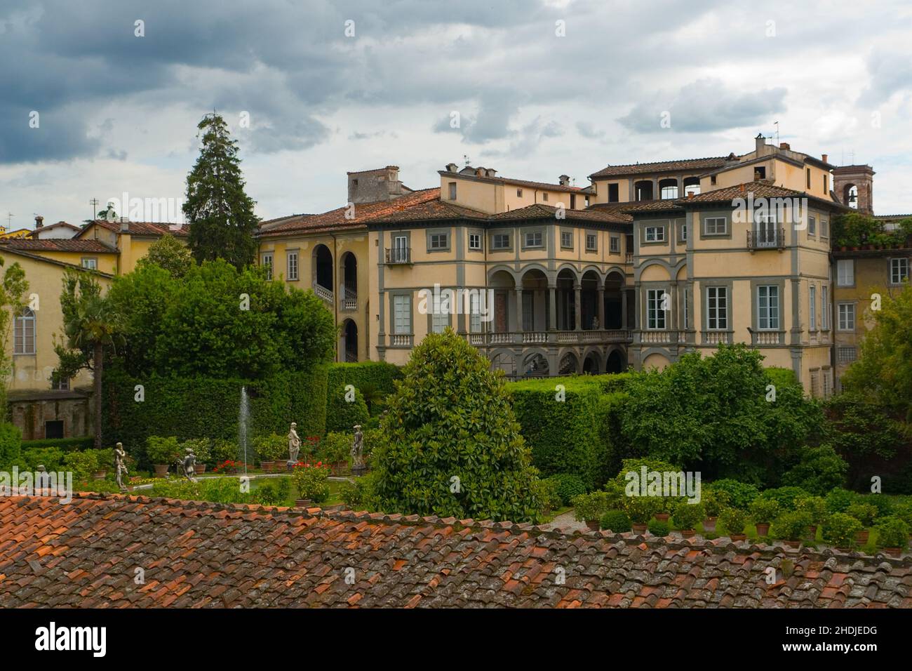 tuscany, lucca, palace, tuscanies, luccas, palaces Stock Photo