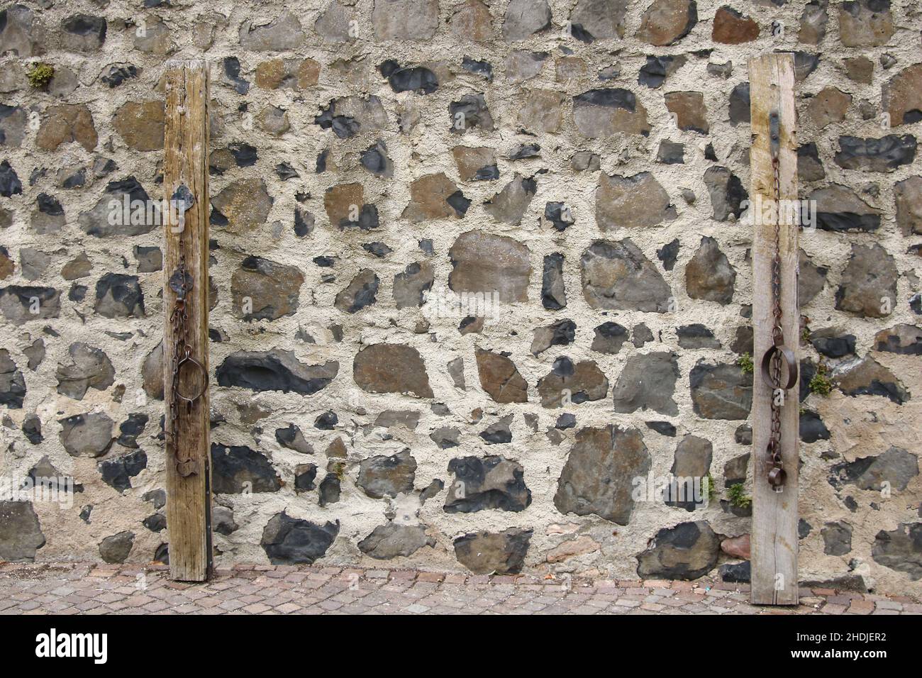 pillory, pillories Stock Photo