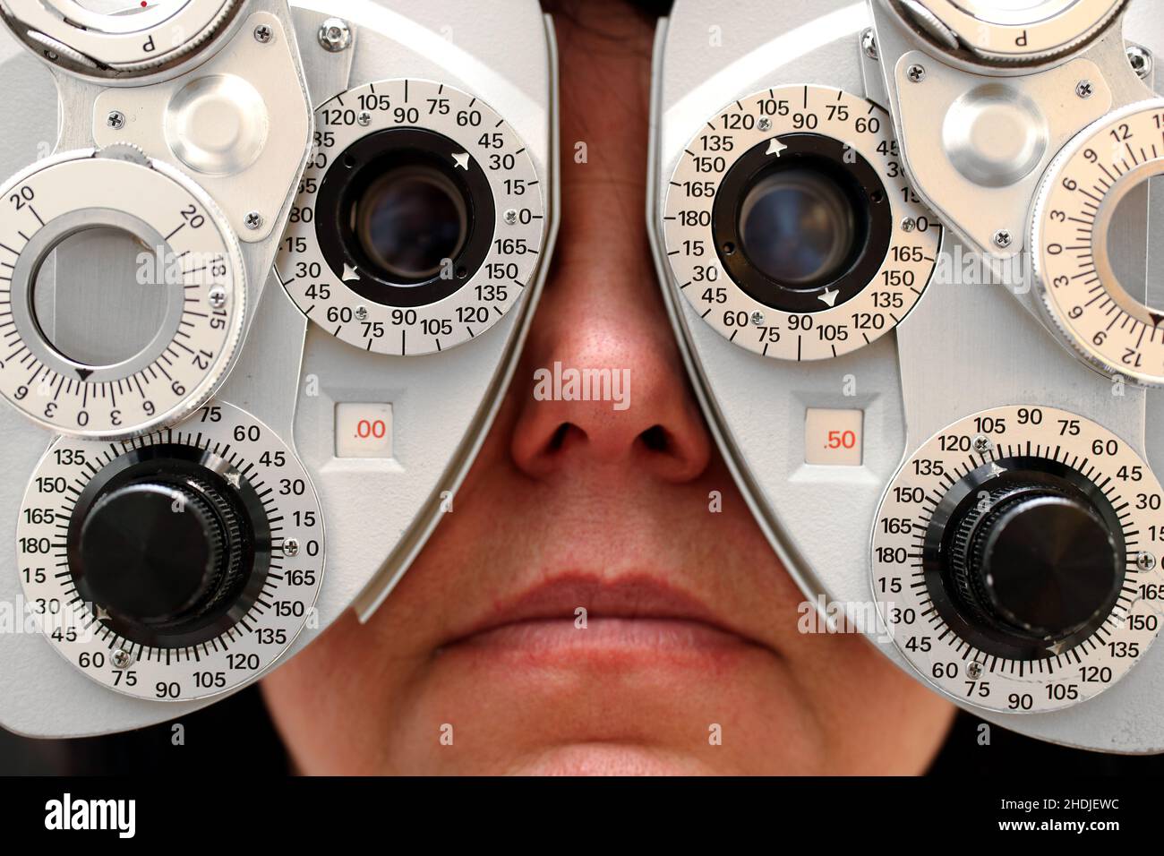 opticians, eye test, optician, eye tests Stock Photo Alamy