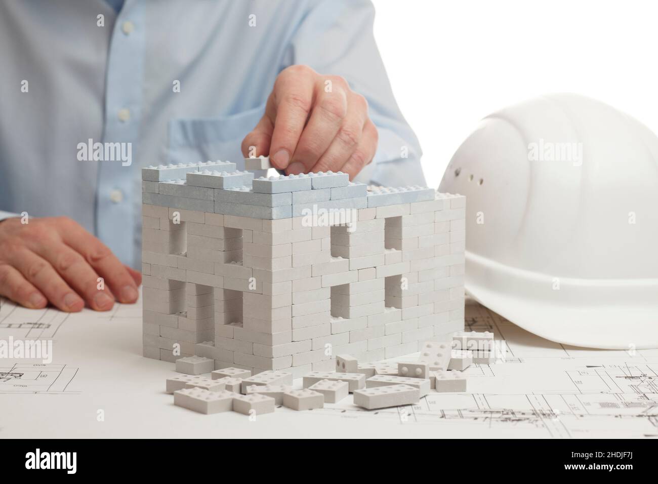 development, artificial model, blueprint, new building, architect, developments, artificial models, blueprints, floor plan, plan, new buildings, Stock Photo
