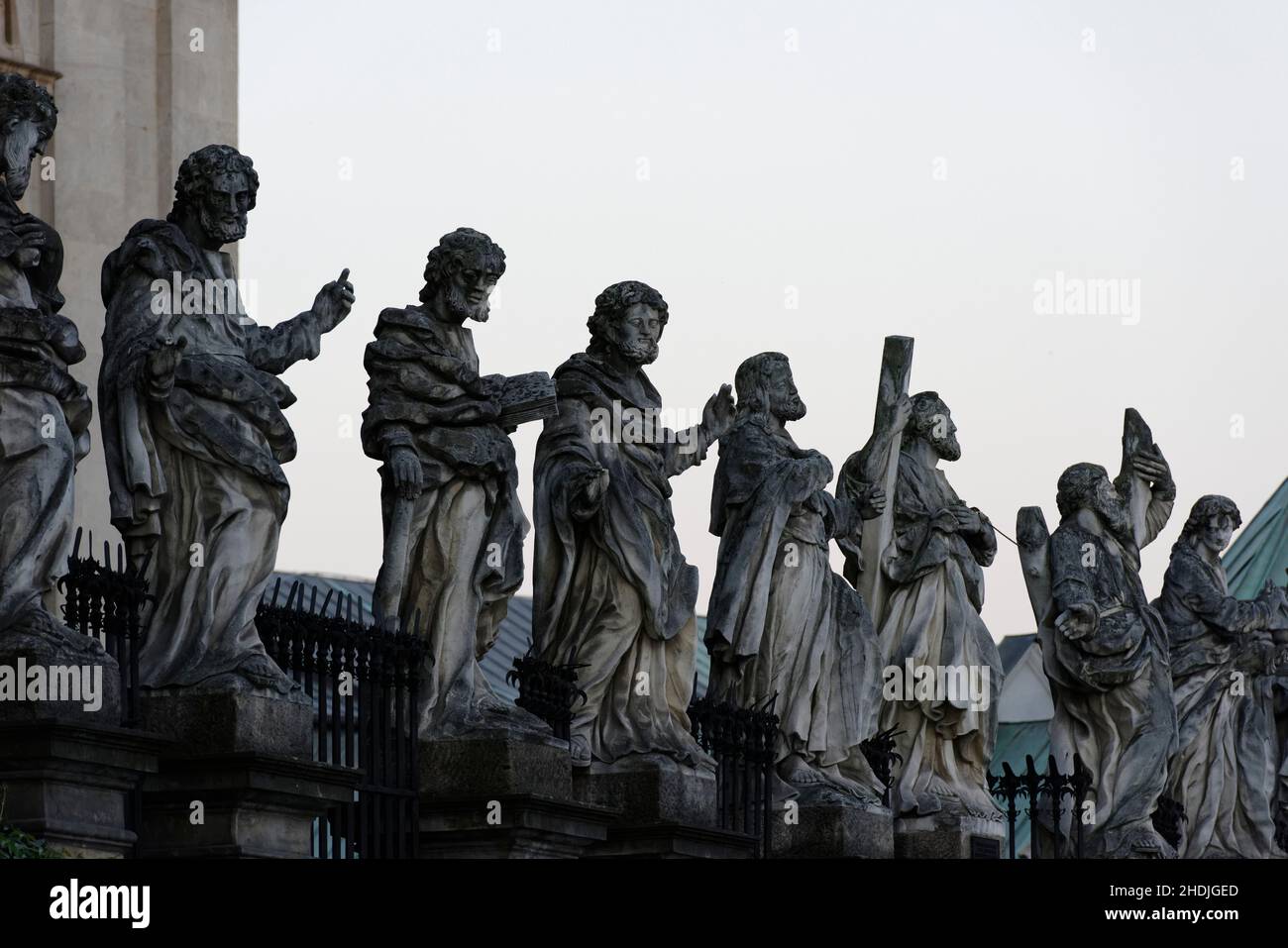 statues, apostle, St Peter and St Paul's Church, stature, apostles Stock Photo