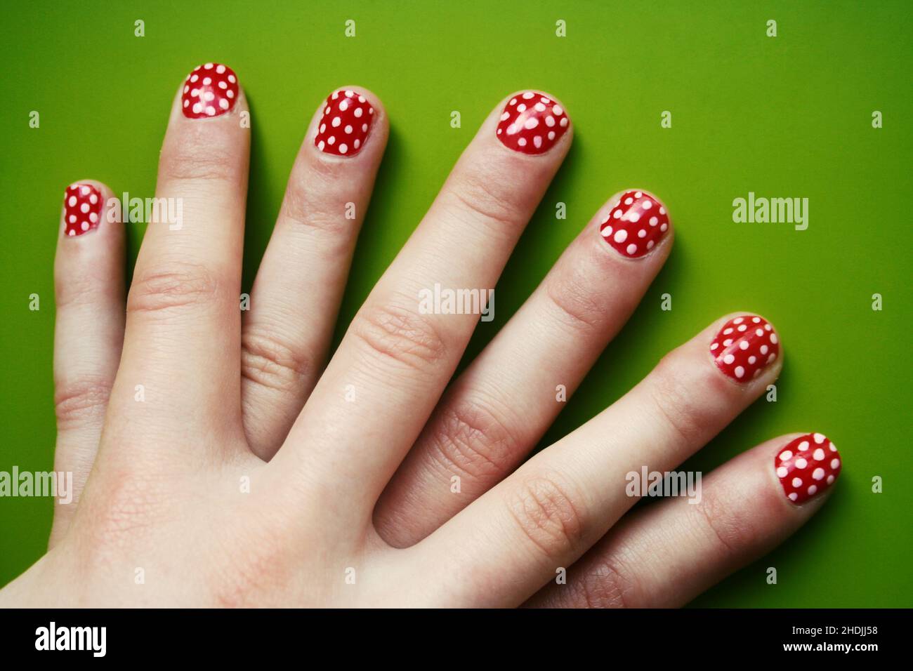 nail polish, dots, nail polishs, dot Stock Photo