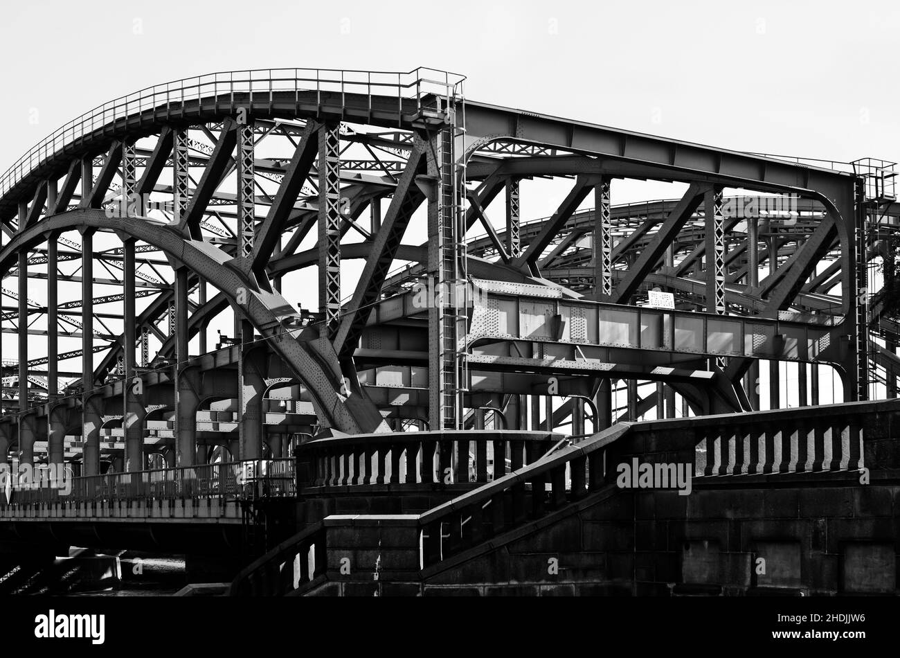 steel construction, steel bridge, elbe bridge, steel constructions