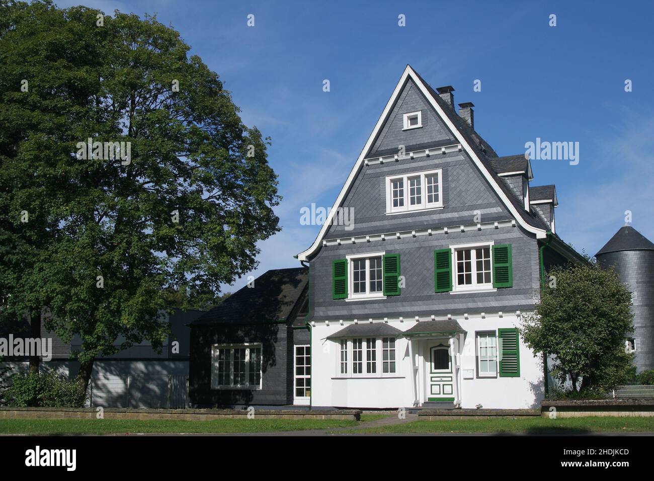 house, schieferhaus, houses Stock Photo