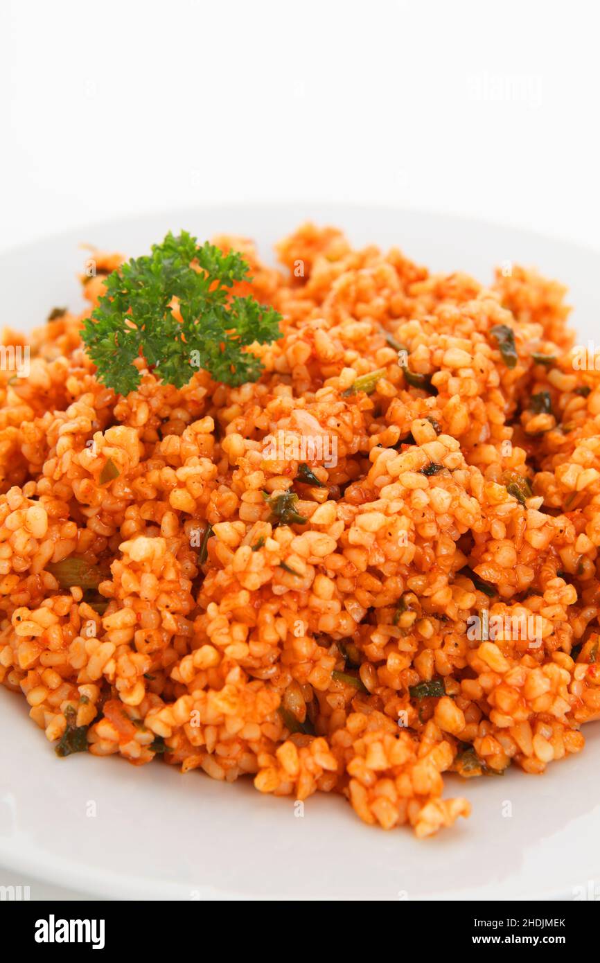 Bulgerty Eatable vegetarian, dish, bulgur, vegetarians, dishes, bulgurs Stock Photo - Alamy