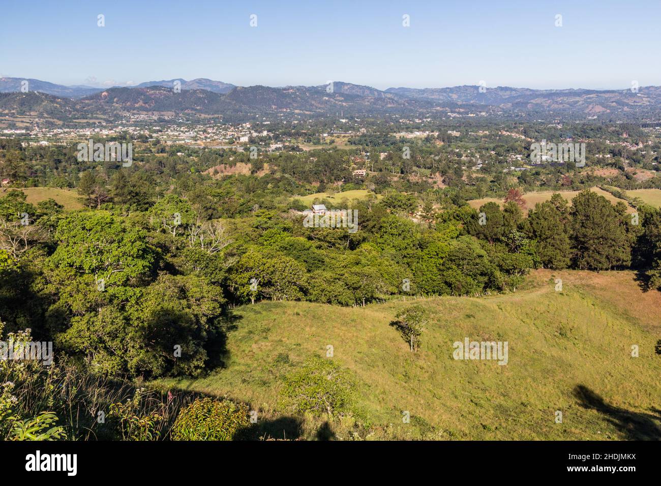 Aerial view of Jarabacoa town in Dominican Republic Stock Photo Alamy