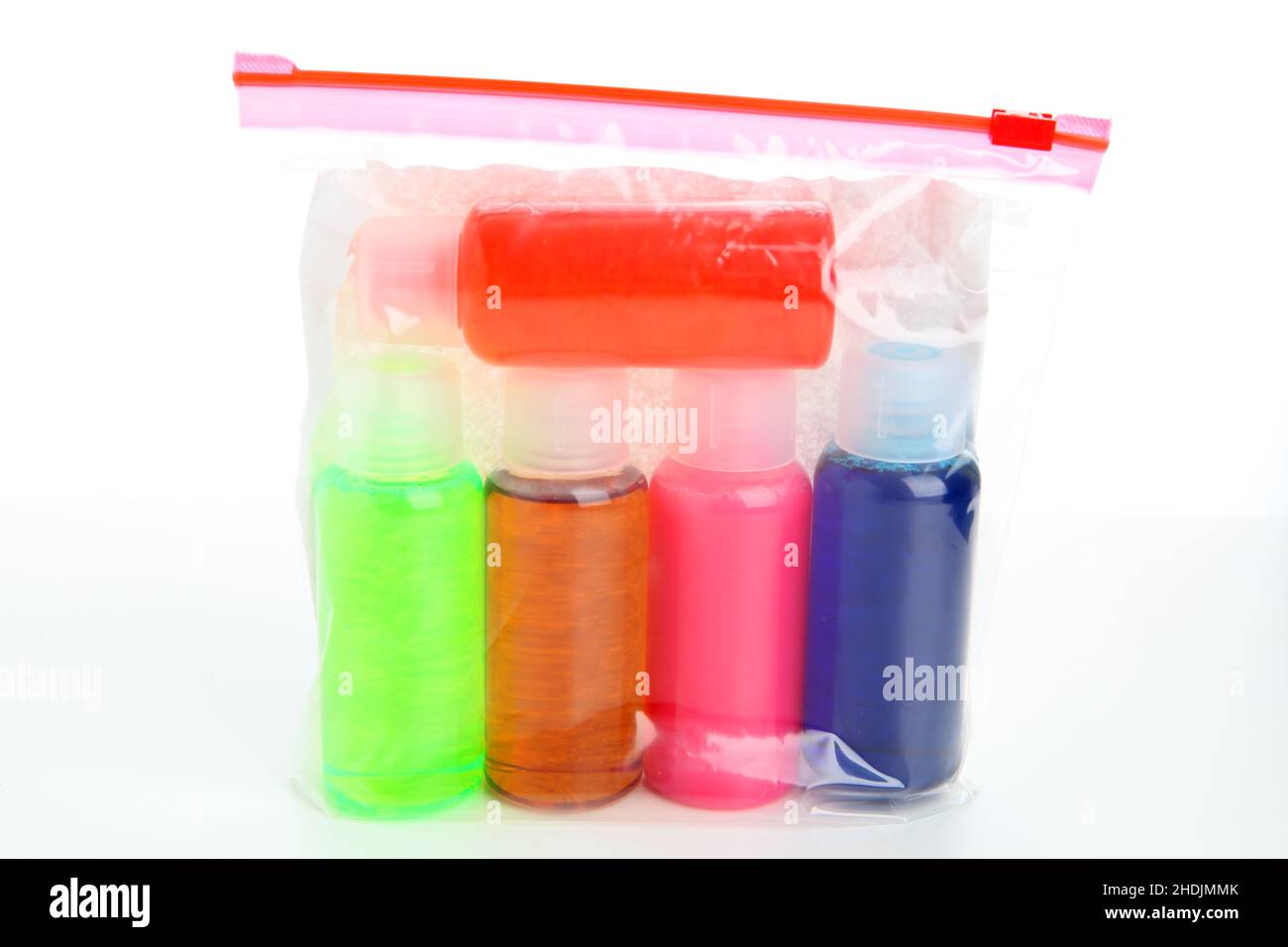 hand baggage, plastic bags, cosmetics, hand baggages, plastic bag