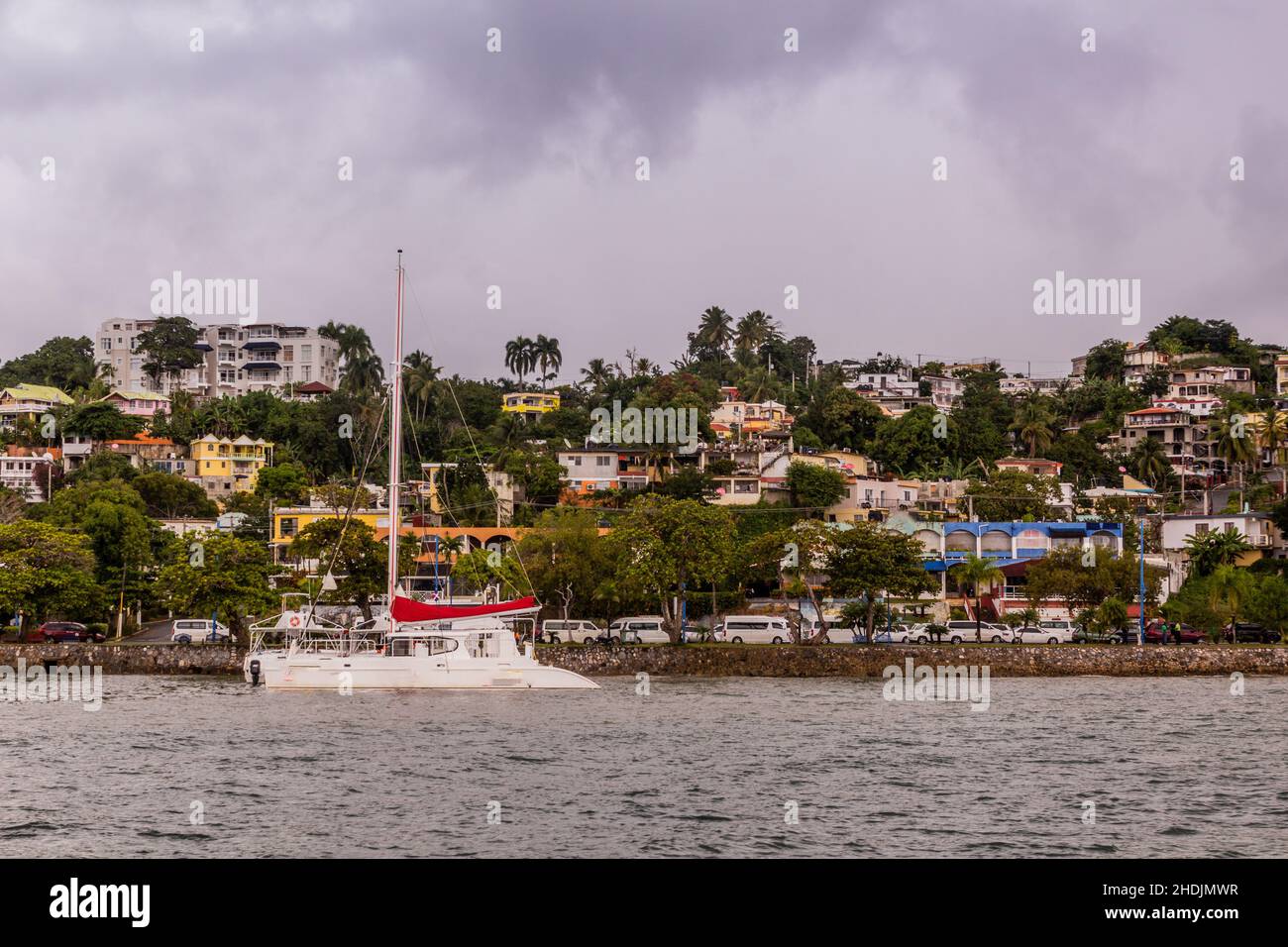 View of Samana town, Dominican Republic Stock Photo