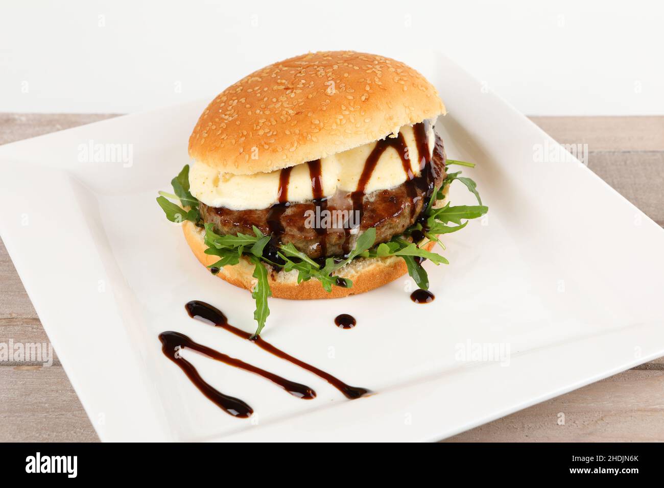 mozzarella, hamburger, mozzarellas, burger, burgers, hamburgers Stock