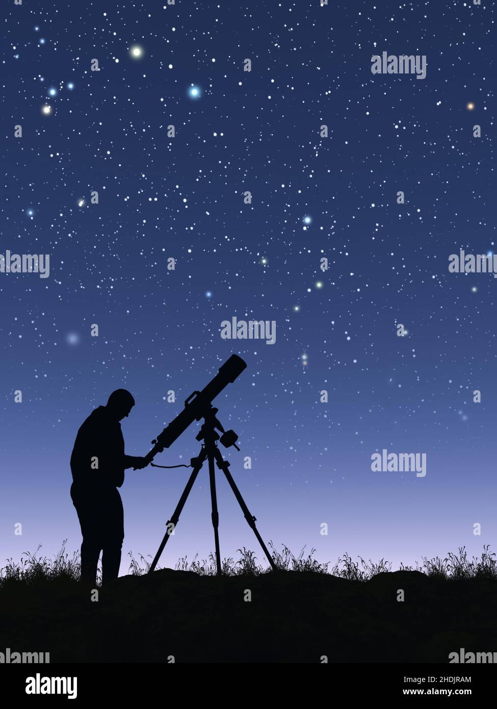 telescope, stars sky, astronom, telescopes, star, astronoms Stock Photo