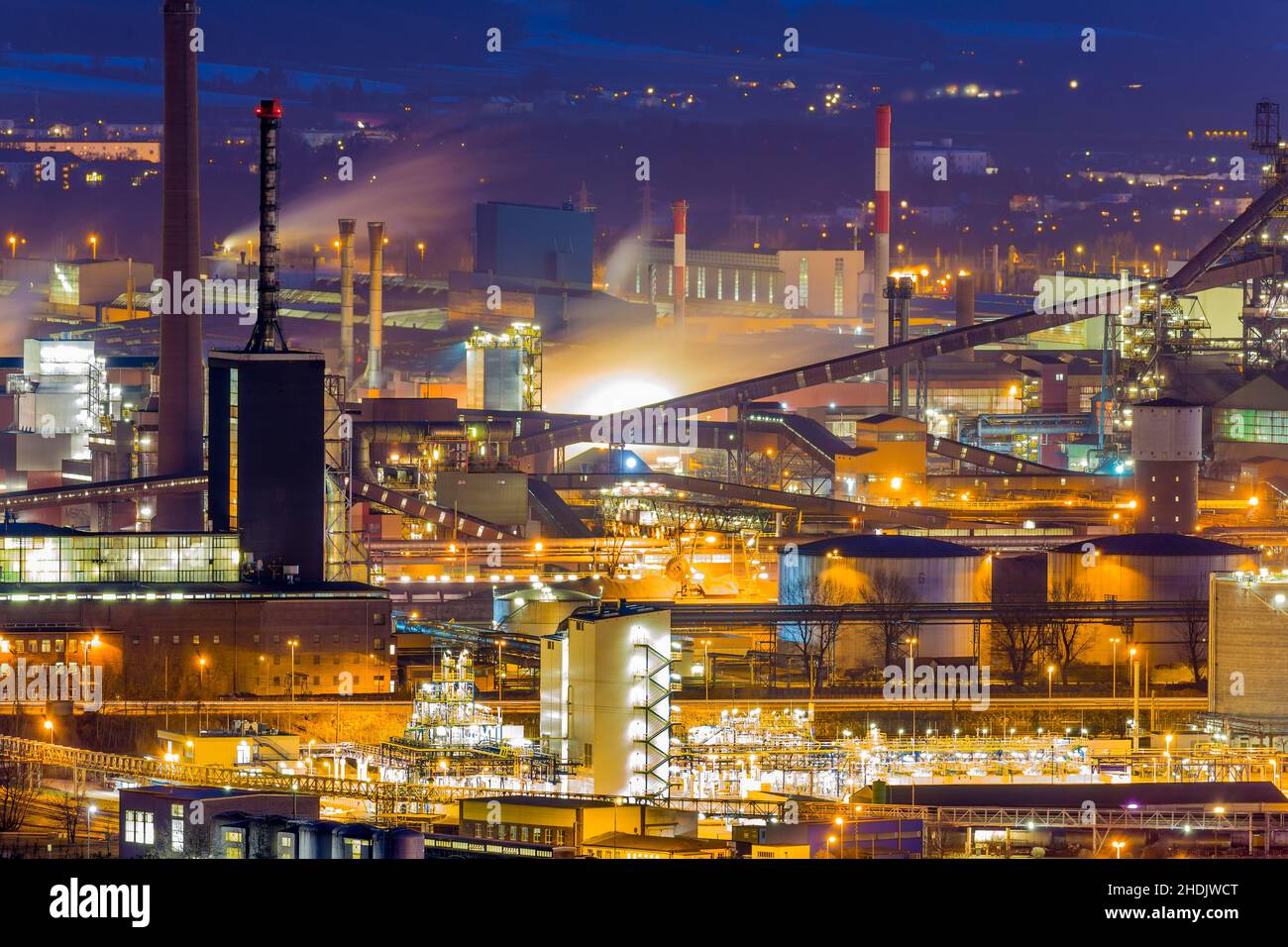 industry, industrial plant, industries, industrial plants Stock Photo