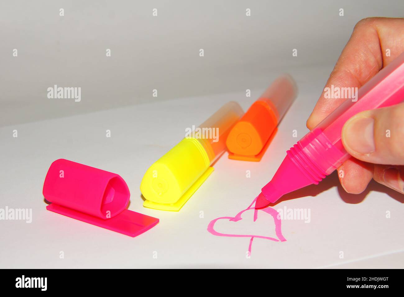 highlighter, highlighters Stock Photo