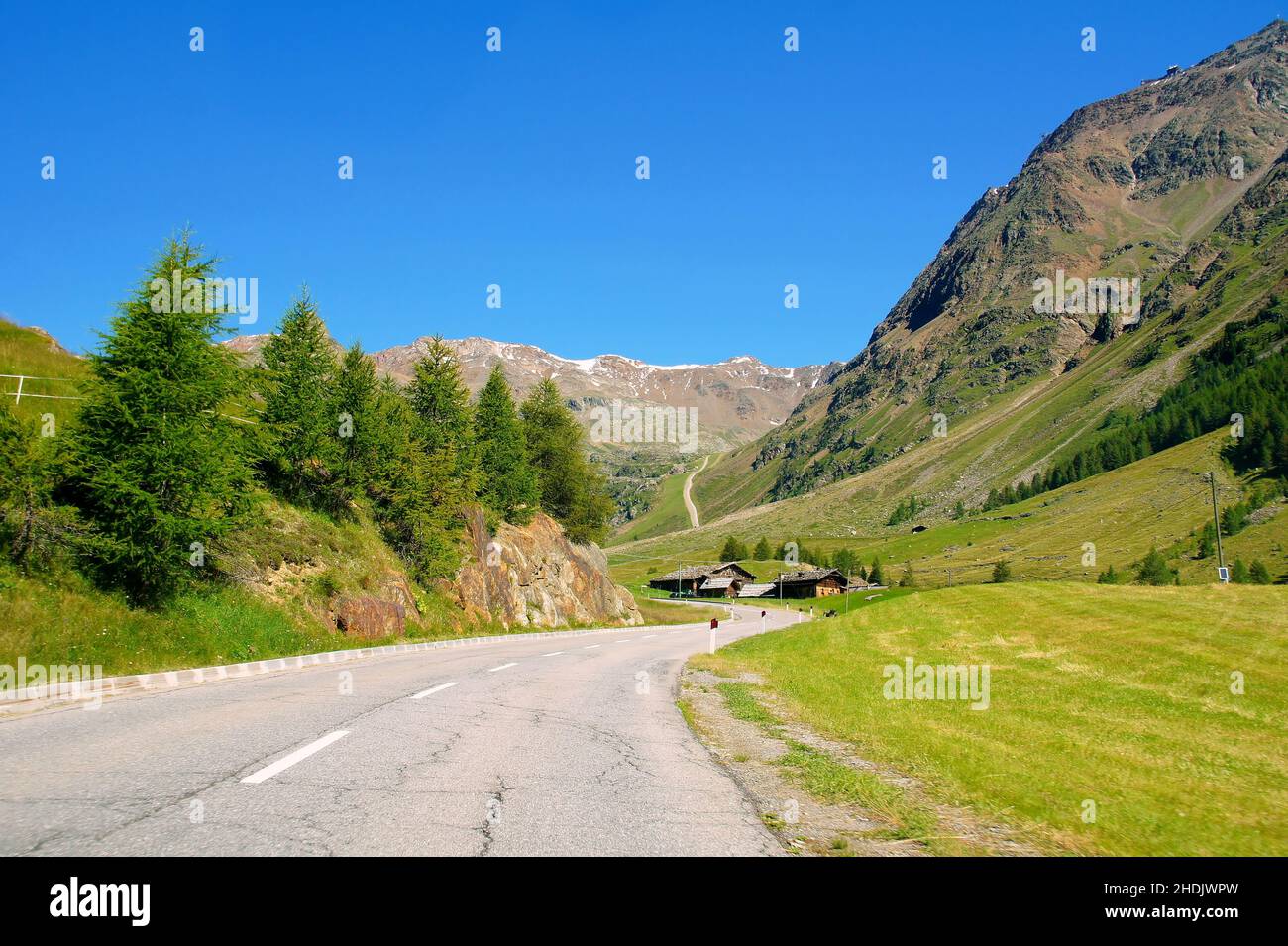 south tyrol, road, schnalstal, south tyrols, roads, street, streets, schnalstals Stock Photo
