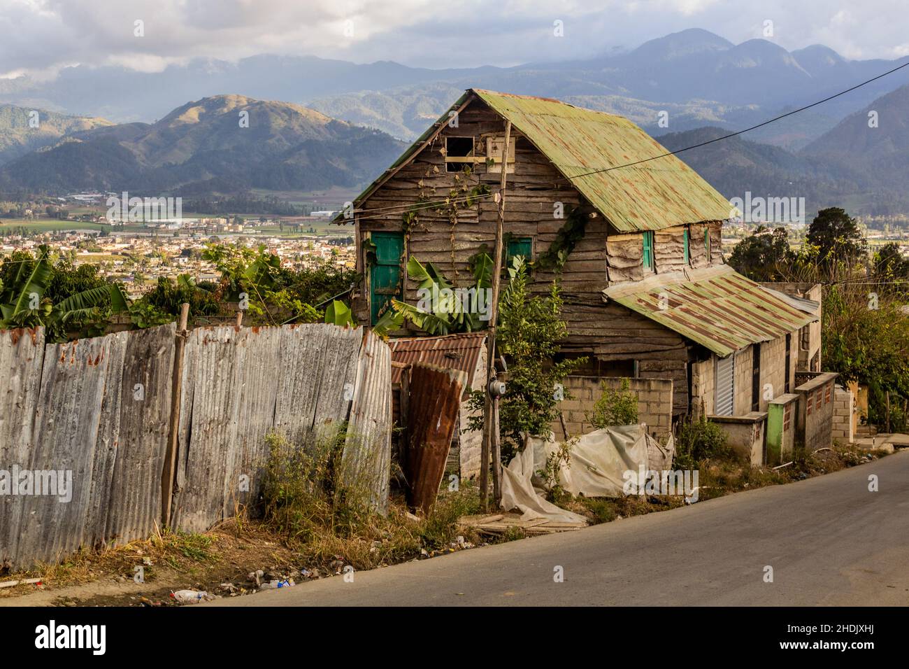 Wooden house in Constanza, Dominican Republic Stock Photo Alamy