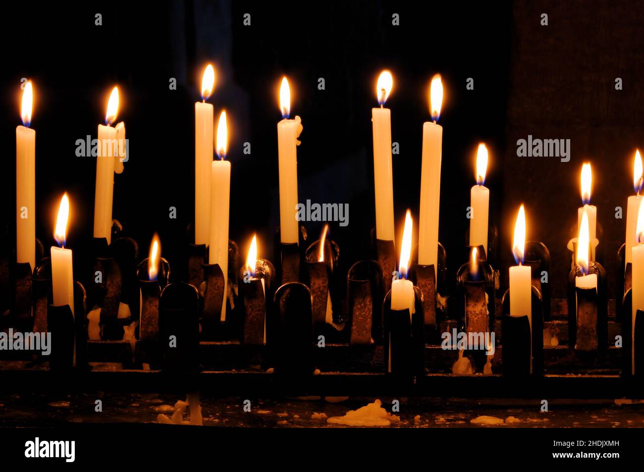 praying candle, praying candles Stock Photo Alamy