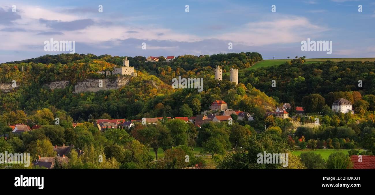 castle, rudelsburg, saaleck castle, castles Stock Photo