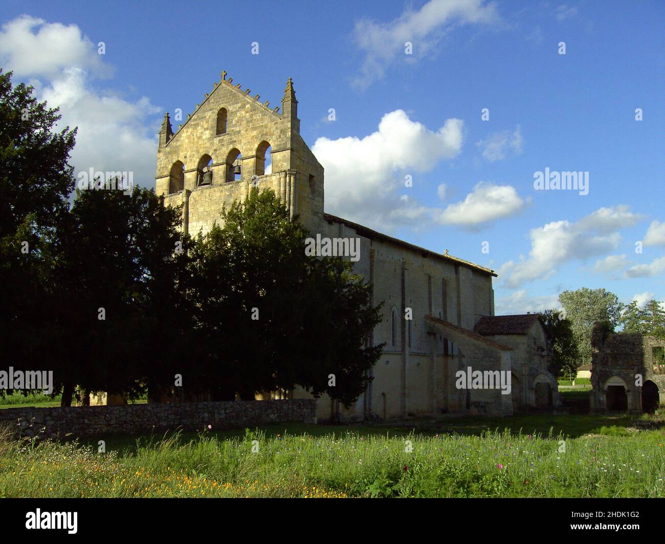 abbey, monastery, Abbaye de Saint-Maurice de Blasimon, abbeys, monasteries Stock Photo