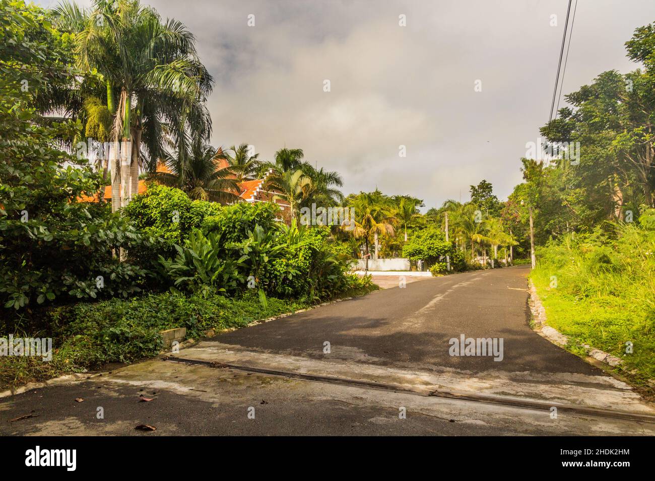 Street in Cabarete, Dominican Republic Stock Photo Alamy