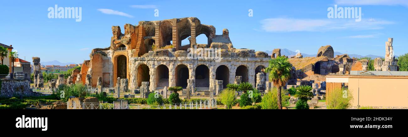 old ruin, amphitheater, capua, old ruins, amphitheaters Stock Photo