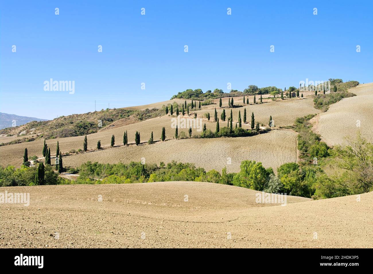 tuscany, val d'orcia, tuscanies, val d'orcias Stock Photo