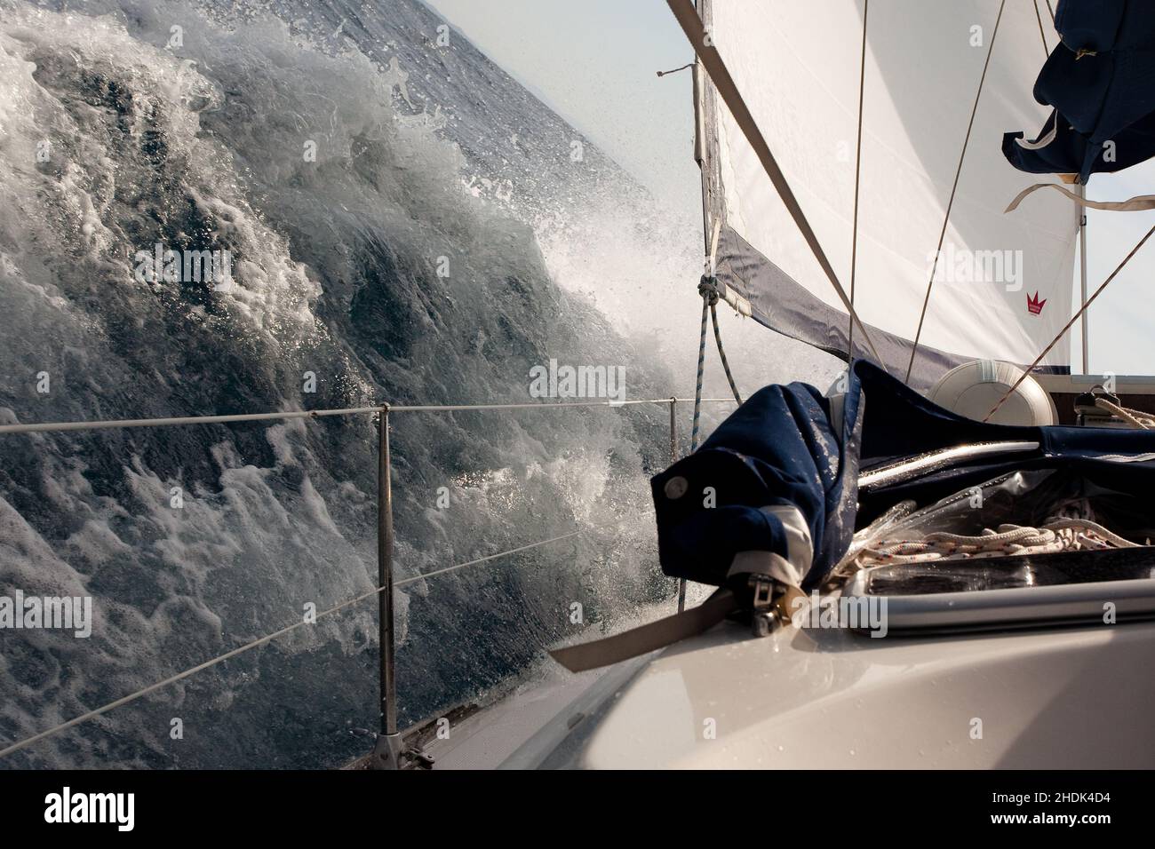 Stormy sea and sail boat hires stock photography and images Alamy