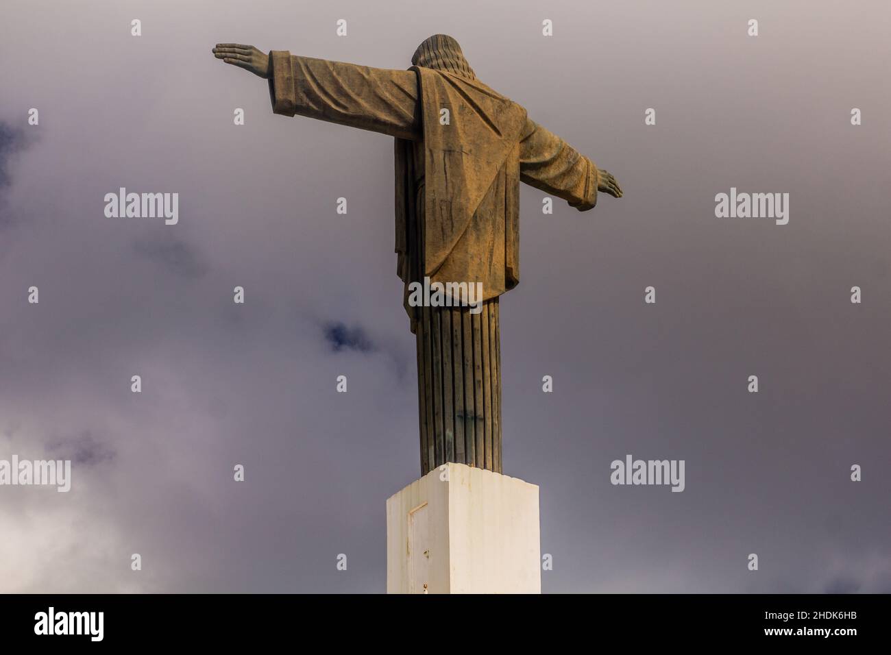 Cristo Redentor statue above Puerto Plata, Dominican Republic Stock