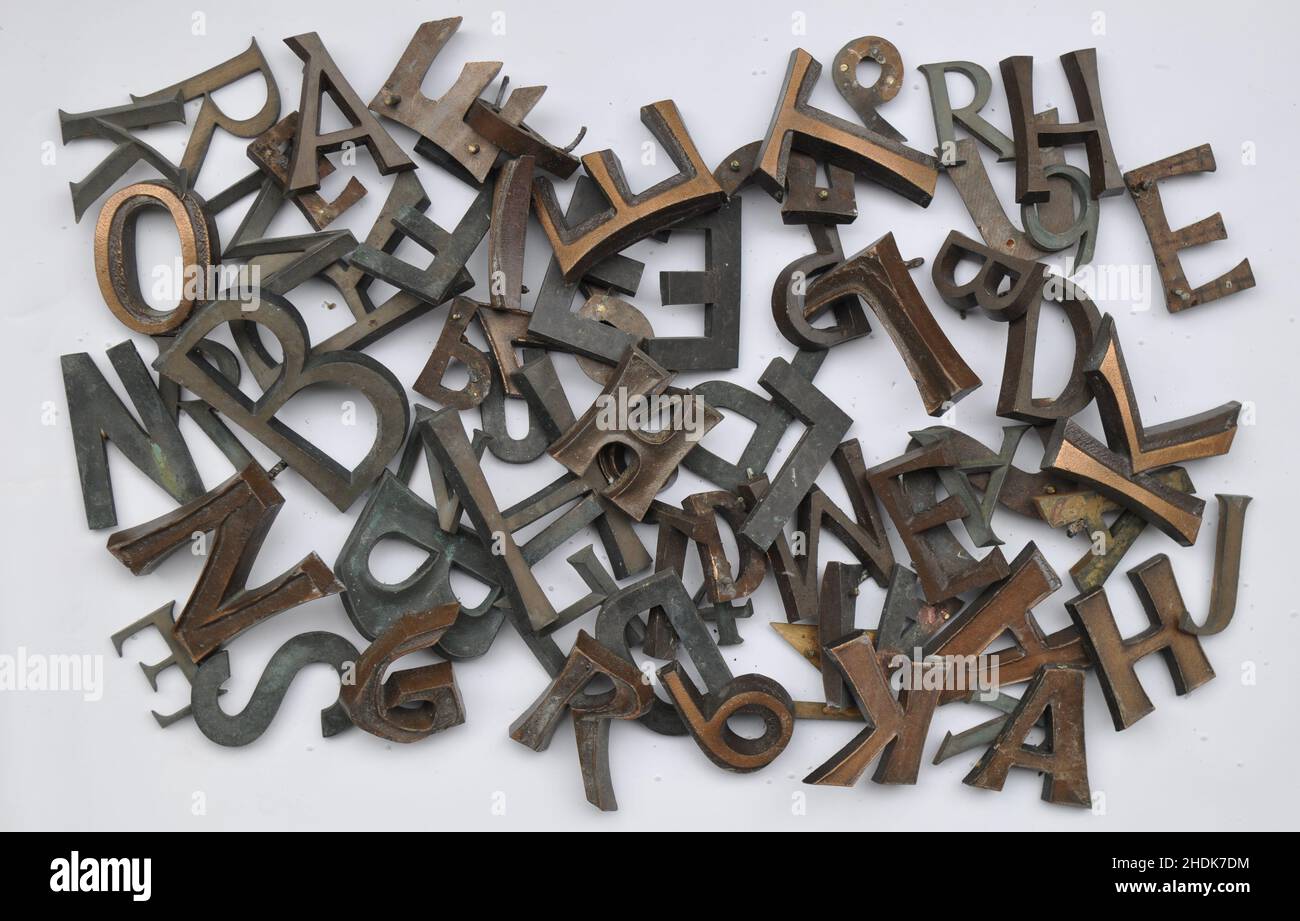 typography, typographies Stock Photo