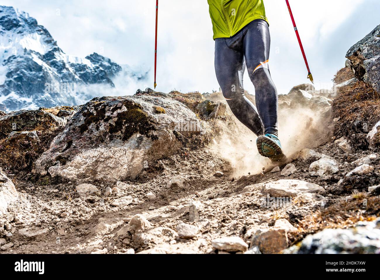 mountain range, run, mountaineering, mountain ranges, running Stock ...